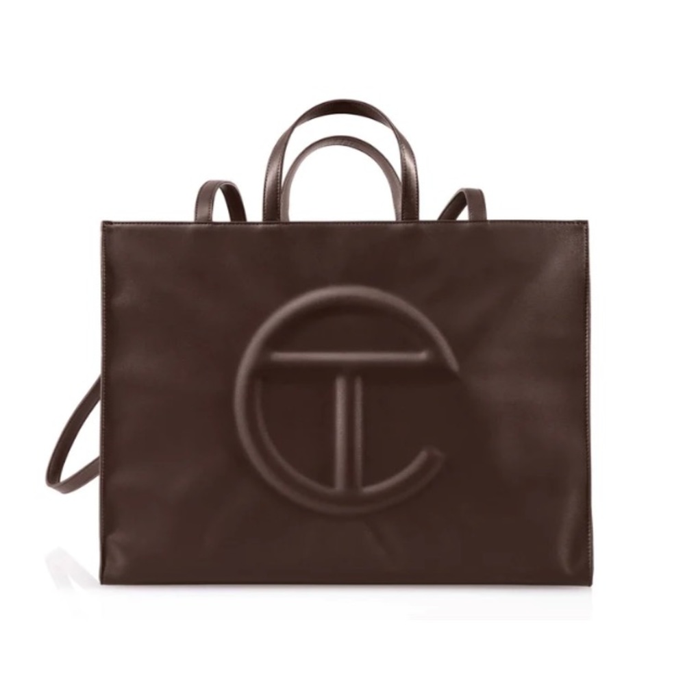 LARGE CHOCOLATE TELFAR ; NEW WITH TAGS